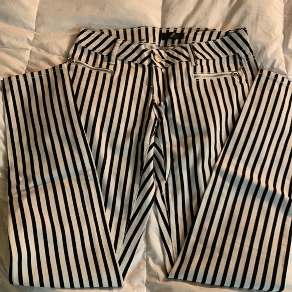 Never been worn size 5 striped pants